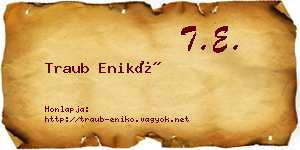Traub Enikő névjegykártya